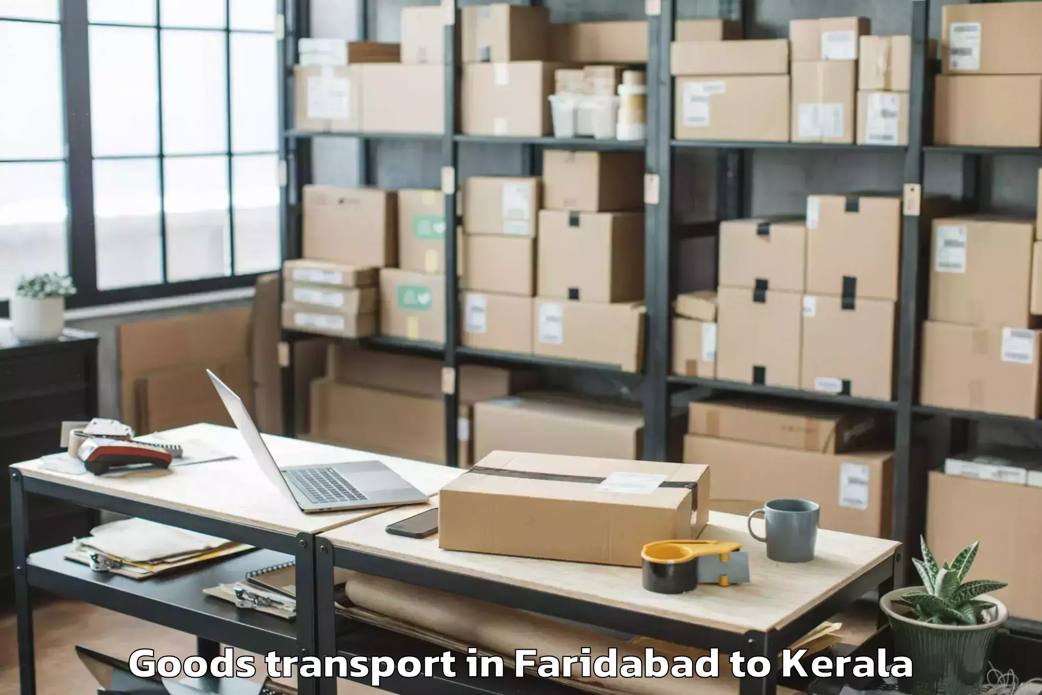 Book Your Faridabad to Chavakkad Goods Transport Today